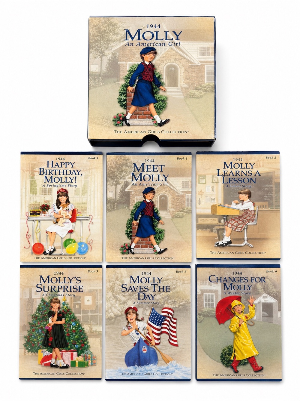 American Girl Molly McIntire 1944 Complete 6 Book Box Set